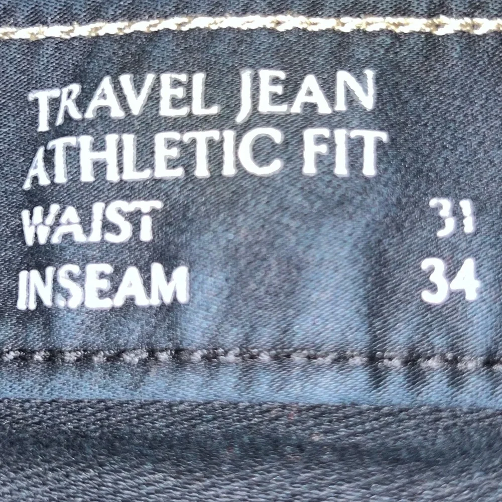 Men’s Banana Republic Athletic Travel Jean/Pant Size 31/34 Shade Black